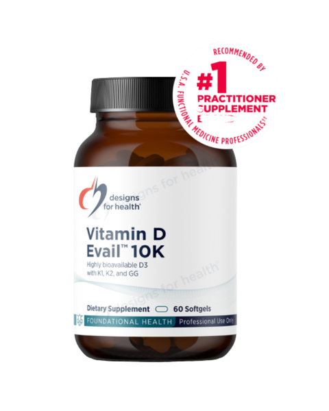 D-Evail™ 10K Vitamin D3 + K1 & K2 Softgels | High-Potency Bone & Immune Support