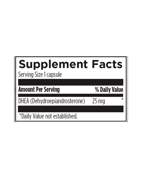 DHEA 25 mg — Hormone & Healthy Aging Support