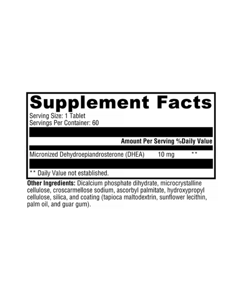 DHEA Micronized 10mg Hormone Support