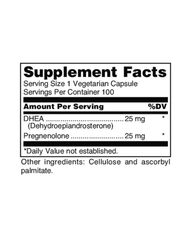DHEA Plus Capsules – Hormone Support with DHEA & Pregnenolone (25 mg Each)