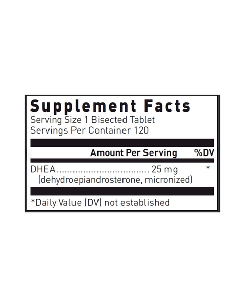 DHEA 25mg Dissolvable Hormone Tablets