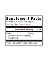 DHEA 25mg Dissolvable Hormone Tablets