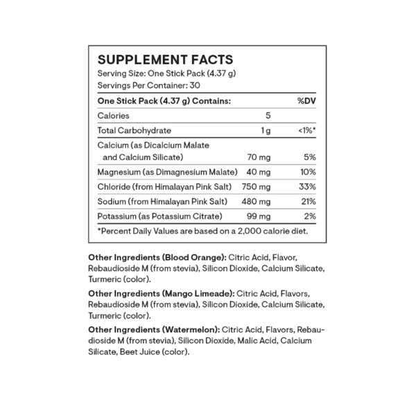 Daily Electrolytes – Sugar-Free Hydration with Himalayan Pink Salt