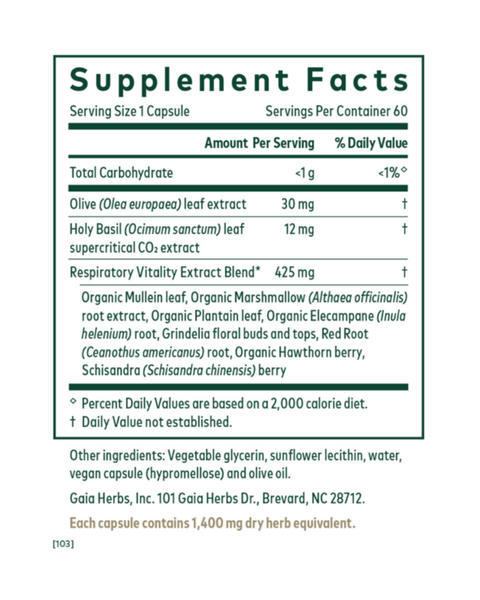 Daily Lung Formula Respiratory Support