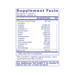 Digestive Enzymes Ultra w/ Betaine
