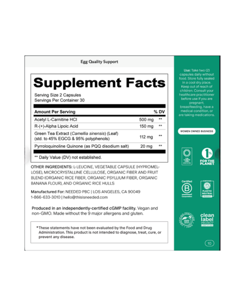 Egg Quality Support | Fertility Antioxidants