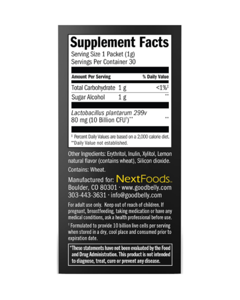 GoodBelly Fast Melts Probiotic Digestive Support