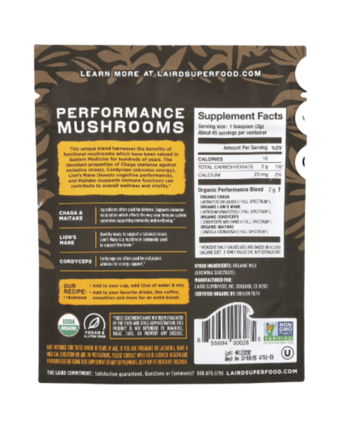 Laird Performance Mushrooms Wellness Blend