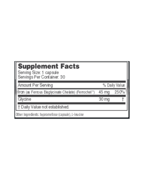 FerroSolve Iron Bisglycinate 45mg Support