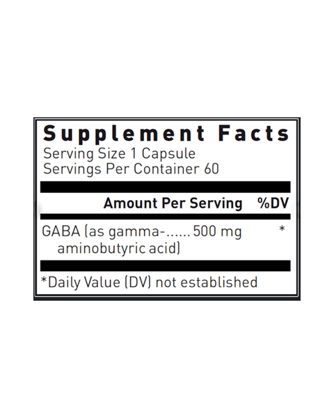 GABA 500 mg – Calm & Relaxation Support