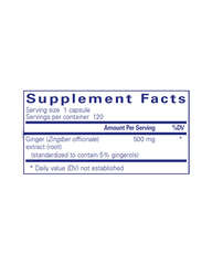 Ginger Extract 500 mg – Digestive & Circulatory Support