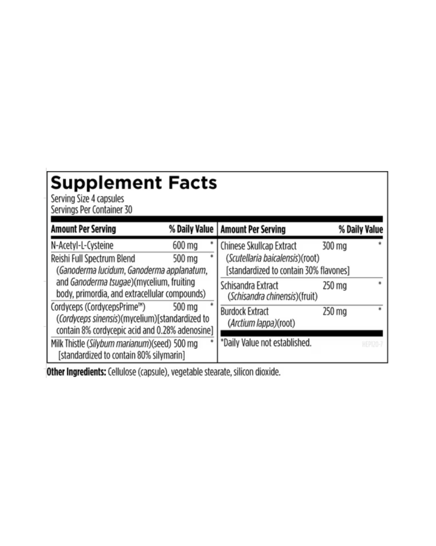 Hepatatone Plus™ Liver Support with NAC, Milk Thistle & Mushrooms