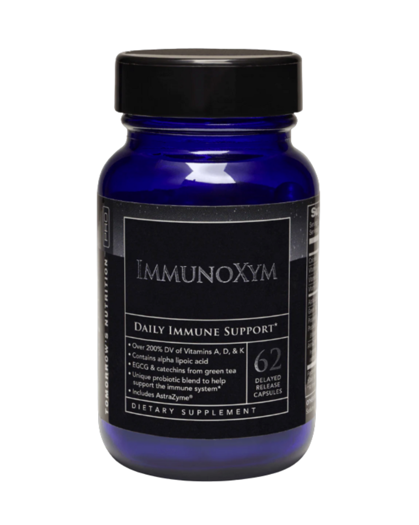 Immunoxym™ Immune Support Capsules – Probiotics, Vitamins & Enzymes for T-Regulatory Cell Health, 60 Count