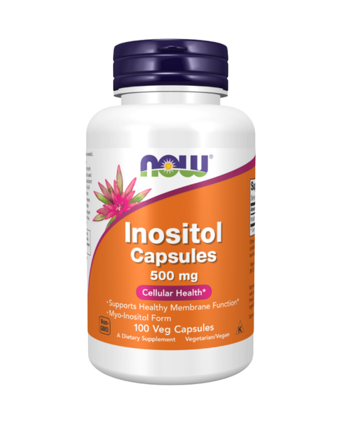 Myo-Inositol Capsules 500mg – Supports Healthy Membranes, Neurotransmitters & Metabolic Balance | Vegan