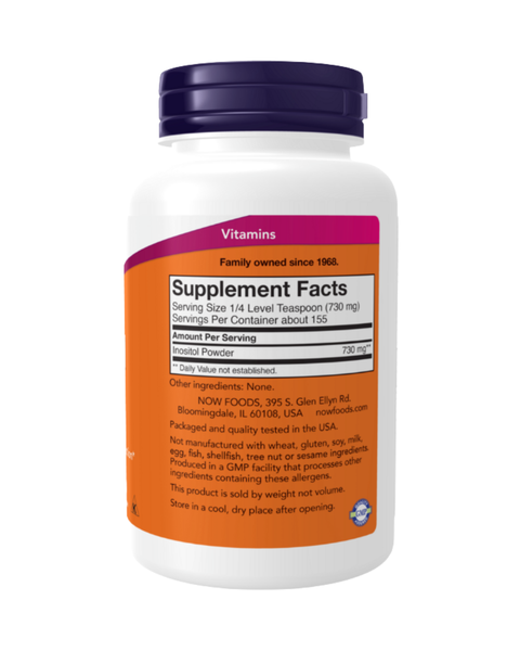 Myo-Inositol Powder 730mg – Supports Cellular & Neurotransmitter Health | Vegan, Clean Formula