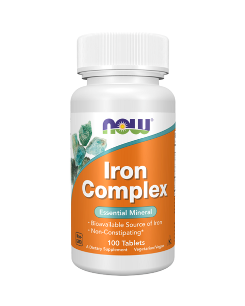Iron Complex – Bioavailable Iron with B12, Folate & Botanicals | Non-Constipating, Vegan