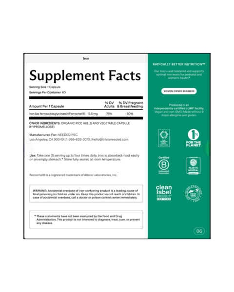 Iron | 13.5mg Gentle Iron Supplement