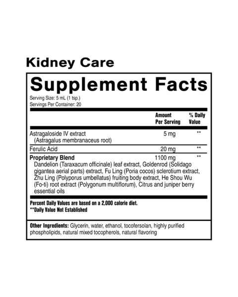 Kidney Care Liquid – Botanical & Nutraceutical Blend for Healthy Kidney Function & Detox Support