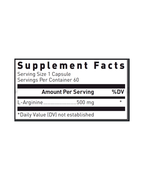 L-Arginine 500 mg – Circulation & Performance Support