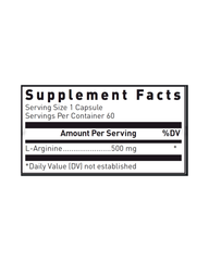 L-Arginine 500 mg – Circulation & Performance Support