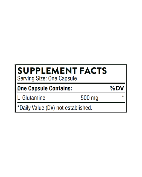 L-Glutamine 500 mg – Supports Gut Health, Immune Function & Recovery