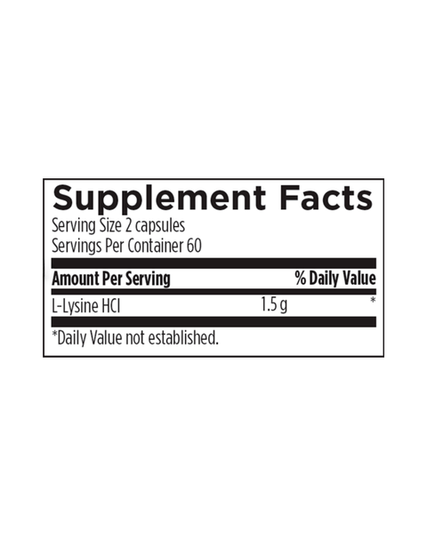 Pure L-Lysine 1500 mg | Tissue Repair & Immune Support