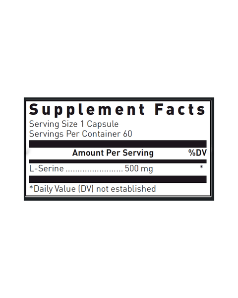 L-Serine 500mg Amino Acid Capsules