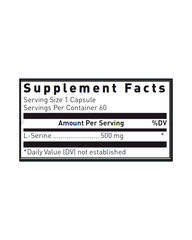 L-Serine 500mg Amino Acid Capsules
