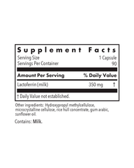 Lactoferrin 350mg – Immune & Gut Support from Bovine Colostrum