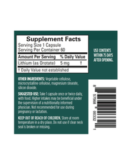 Lithium Orotate for Brain & Mood Support