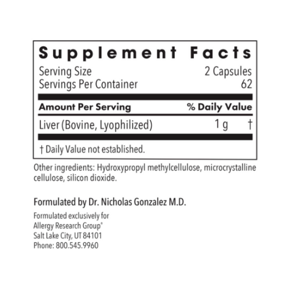 Liver Beef Natural Glandular