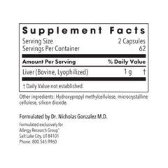 Liver Beef Natural Glandular