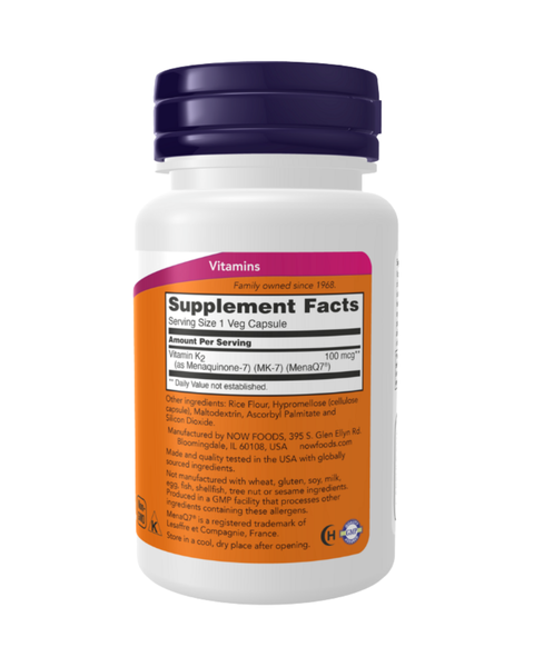 Vitamin K2 MK-7 Capsules – Bone & Calcium Support from Non-GMO Natto | Daily Veg Capsules