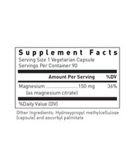 Magnesium Citrate Capsules – 150 mg Highly Absorbable Magnesium for Digestion, Muscle & Relaxation Support