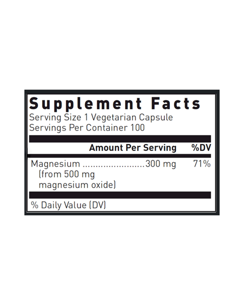 Magnesium Oxide 300mg Daily Mineral Support