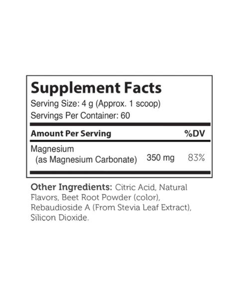 Magnesium Powder – Calming Muscle & Nerve Support (Raspberry Lemon)