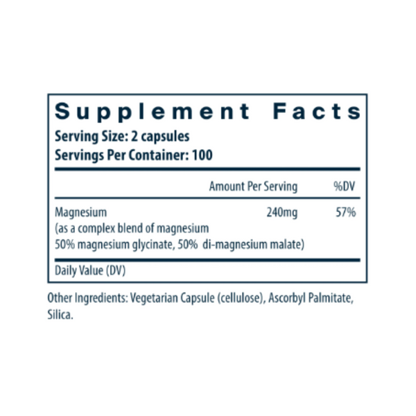Magnesium (glycinate/malate)