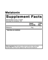 Emulsified Melatonin Liquid 1mg – Fast-Absorbing Sleep Support with Customizable Dosing (1oz / 30mL)