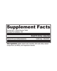 Methylcobalamin B12 5000mcg Methylation Support