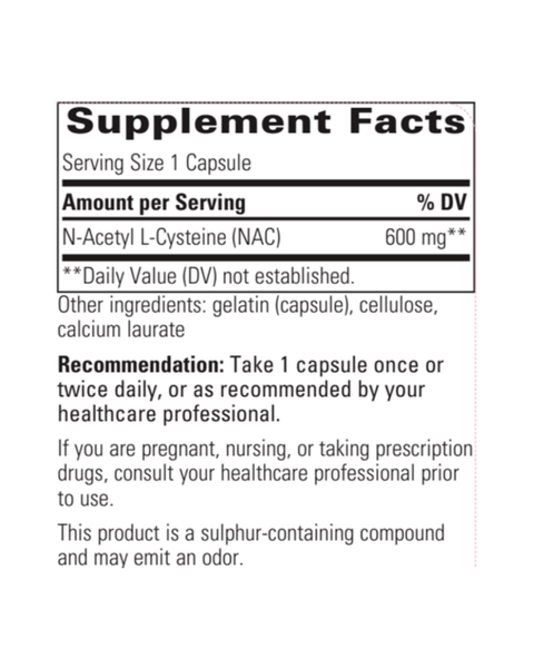 CellShield NAC 600 — Glutathione Support Capsules