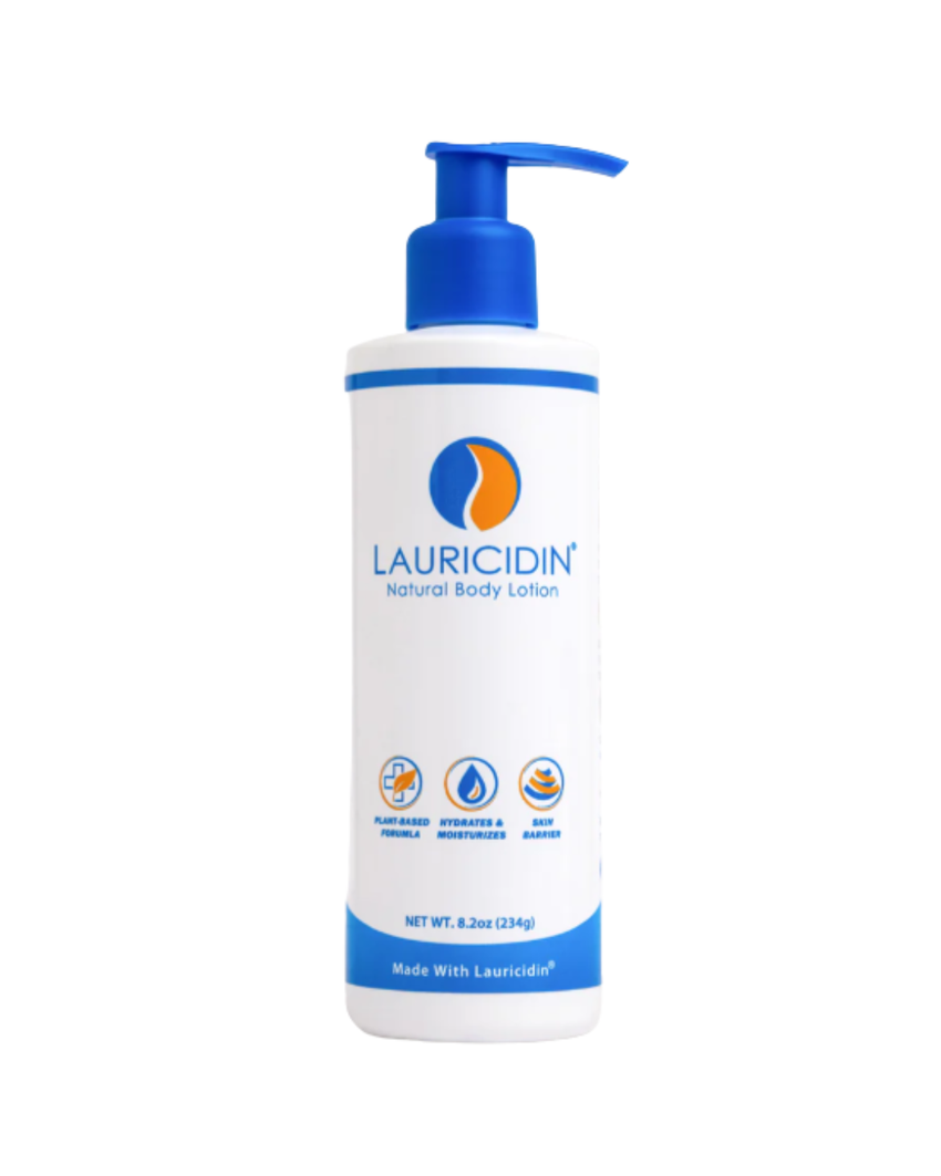 Lauricidin® Nourishing Body Lotion – Hydrating Plant-Based Moisture & Skin Barrier Support (Coconut-Orange)