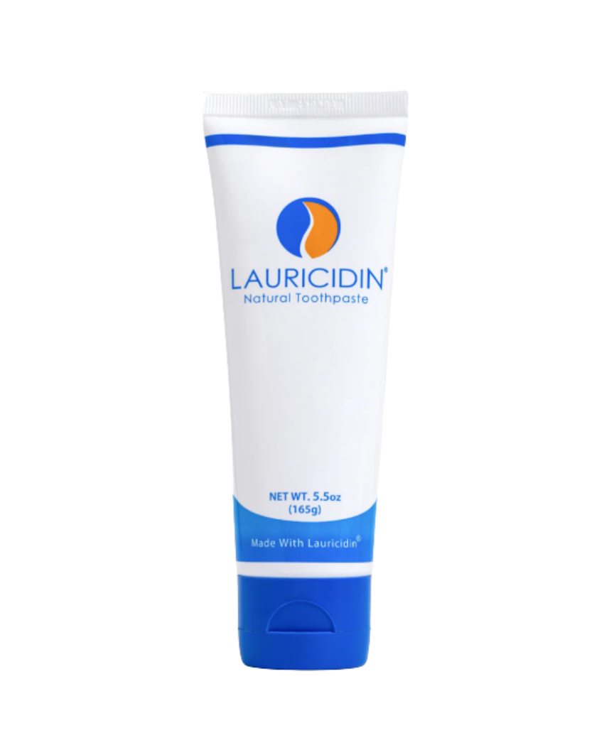 Lauricidin® Natural Toothpaste – Plant-Based Whitening & Fresh Breath (Fluoride-Free, SLS-Free)