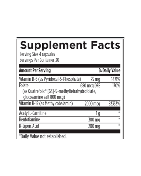 NeuroRenew™ Nerve & Brain Support – B Vitamins, Acetyl L-Carnitine & Antioxidants