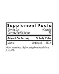 Niacin 250mg (Vitamin B3) – Energy Metabolism & Cellular Support