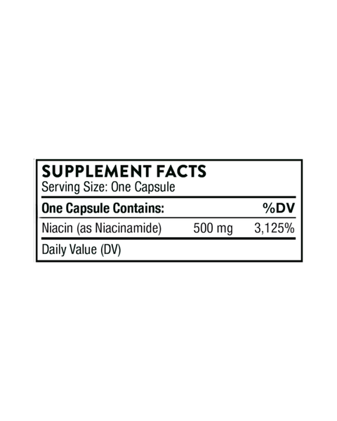Niacinamide 500 mg – Non-Flushing Vitamin B3 for Skin, Joints & Restful Sleep
