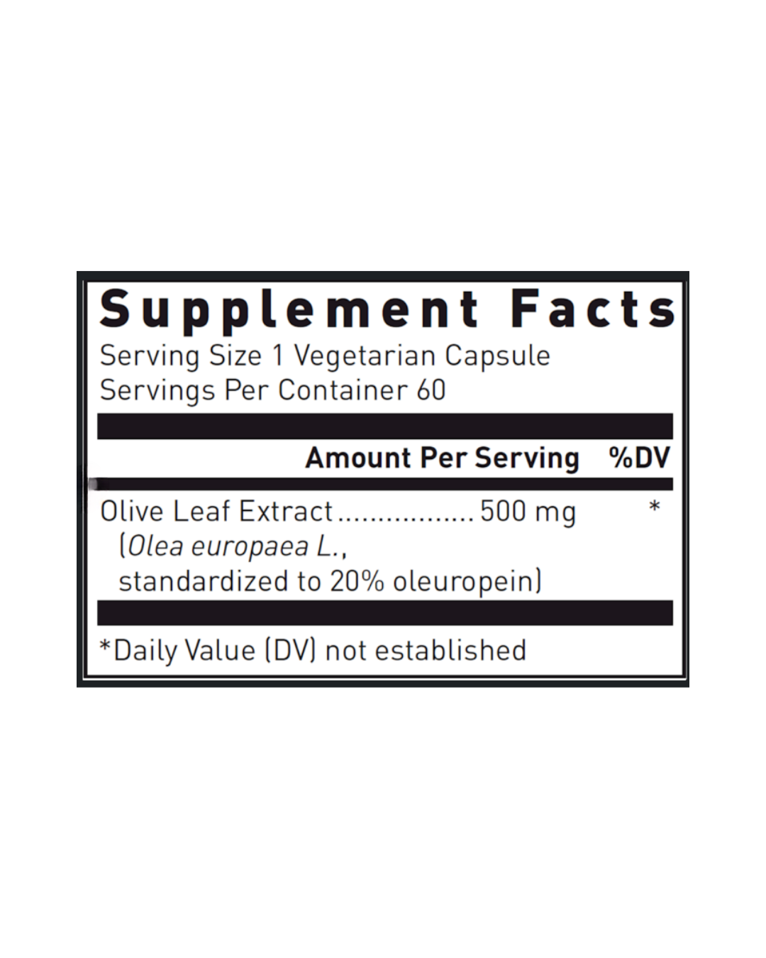 Olive Leaf Extract Immune Support 500mg – My Vitamins Shop