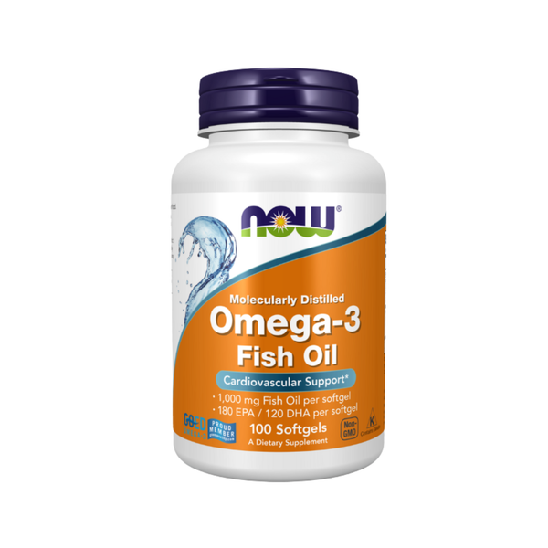 Omega-3 Fish Oil 1000 mg – 360 EPA / 240 DHA – Molecularly Distilled Heart Support Softgels