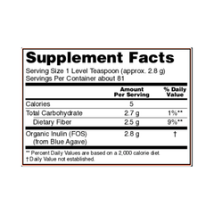 Organic Inulin Powder – Prebiotic Fiber for Gut Health & Digestive Support