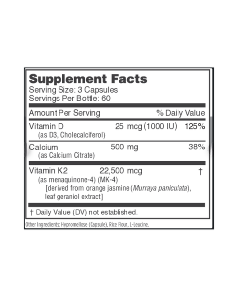 Osteo-K Bone Health Calcium K2 & D3