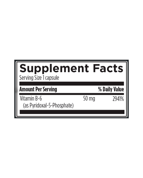 Vitamin B6 (P-5-P) Activated Formula for Energy, Mood & Nervous System Support